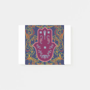 Hamsa en ster van David 2 mystieke joodse symbolen Post-it® Notes