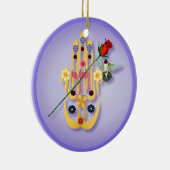 Hamsa et ornements de fleurs (Droite)