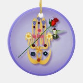 Hamsa et ornements de fleurs (Dos)
