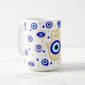 Hamsa Evil Eye Mok (Voorkant links)