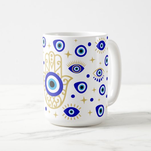 Hamsa Evil Eye Mug (Devant droit)