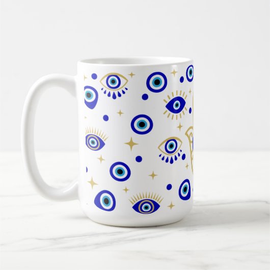 Hamsa Evil Eye Mug (Gauche)