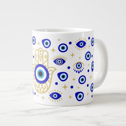 Hamsa Evil Eye Specialty Mug (Devant droit)