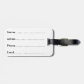 Hamsa Fatma Hand Psychedelic Art Bagagelabel (Achterkant horizontaal)