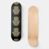 Hamsa Fatma Hand Psychedelic Art Skateboard (Voorkant)