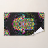 Hamsa Fatma Main Psychedelic Art (Serviette à main)
