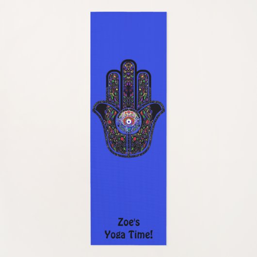 Hamsa for good vibes Jouw naam Yoga Mat (Voorkant)