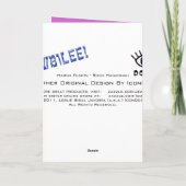 Hamsa Fusion - Rosh Hashonah Feestdagen Kaart (Achterkant)