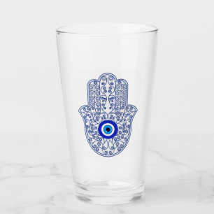 Hamsa glazen beker