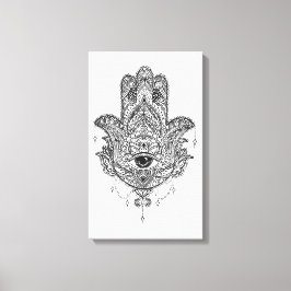 Hamsa Hand Canvas Afdruk