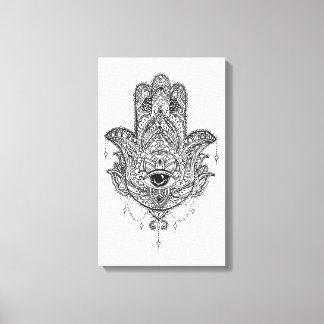 Hamsa Hand Canvas Afdruk