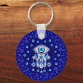 Hamsa Hand - Evil Eye Amulet Sleutelhanger (Voorkant)