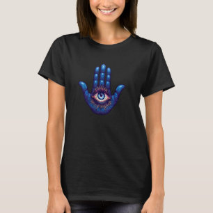 Hamsa Hand Evil Eye Curse Protection Hamsa Hand EV T-shirt
