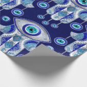 Hamsa Hand - Evil Eye Pattern Cadeaupapier (Hoek)