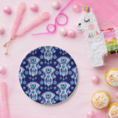 Hamsa Hand - Evil Eye Pattern Papieren Bordje (Feest)