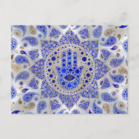 Hamsa Hand - Hand van Fatima op Moeder van de Pare