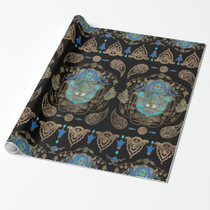 Hamsa Hand-Hand van Fatima Ornament Cadeaupapier
