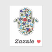 Hamsa Hand Khalili Floral Sticker (Vel)