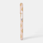 Hamsa hand Peach en Gold iPhone Case iPhone 16 Hoesje (Linkerkant)