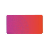 HAMSA HAND Rood Sinaasappel Print je eigen labels (Voorkant)