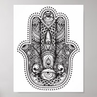 Hamsa Hand van Fatima Oriëntaals Islamitisch Symbo