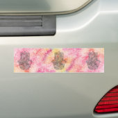 HAMSA Hand van het Fatimasymbool amulet Henna flor Bumpersticker (Op auto)