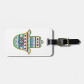 HAMSA-hand van het Fatimasymbool Bagagelabel (Voorkant horizontaal)