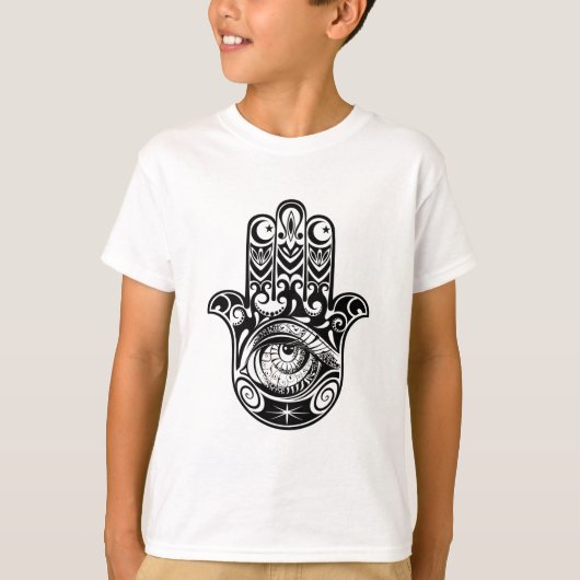 Hamsa Hand Zendoodle T-shirt (Voorkant)