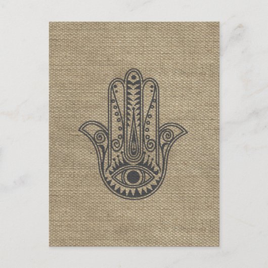 HAMSA Handje Fatima-symbool amulet Briefkaart (Voorkant)