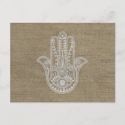 HAMSA Handje Fatima-symbool amulet Briefkaart (Voorkant)