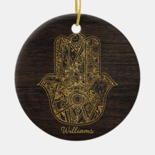 HAMSA Handje Fatima symbool amulet design Keramisch Ornament