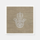 HAMSA Handje Fatima-symbool amulet Servetten (Voorkant)