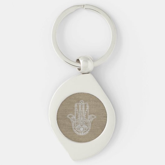 HAMSA Handje Fatima-symbool amulet Sleutelhanger (Voorkant)