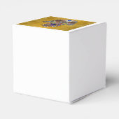 Hamsa harten bloemen Opal Art over goud Bedankdoosjes (Achterkant)