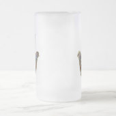 Hamsa harten bloemen Opal Art over goud Matglas Bierpul (Center)