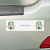 Hamsa judaica bumpersticker (Op auto)