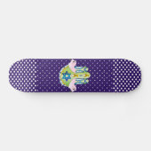 Hamsa judaica skateboard (Horizontaal)