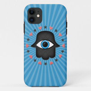 hamsa khamsa Eye in de hand van de godin iPhone 11 Hoesje