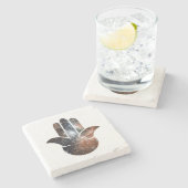 Hamsa Melkweg Stenen Onderzetter (Zijkant)