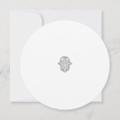Hamsa-ronde huwelijksuitnodiging kaart (Achterkant)