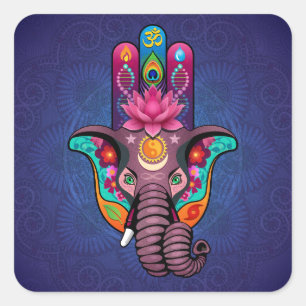 Hamsanesh Vierkante Sticker