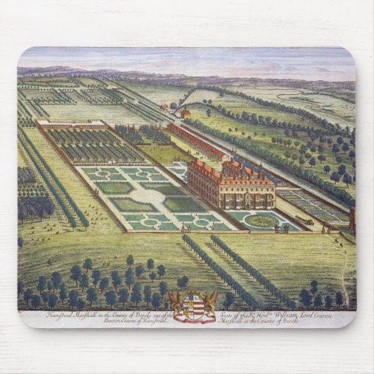 Hamstead Marshall in de provincie Berkshire engra Muismat (Voorkant)