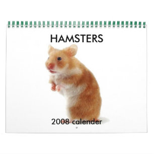 hamster1, HAMSTERS, de kalender van 2008