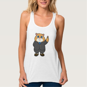 Hamster als bruidegom met trouwring tanktop