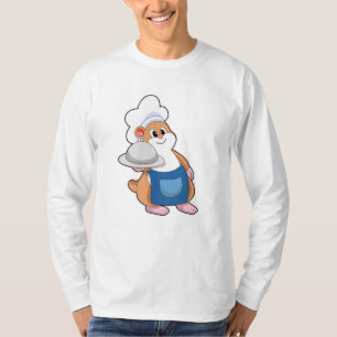 Hamster als Cook met Platter T-shirt