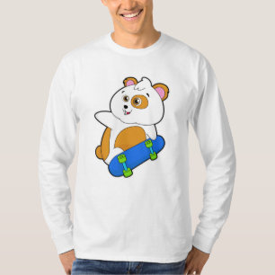 Hamster als Skater met Skateboard T-shirt