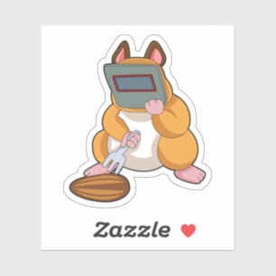 Hamster als Welder.PNG Sticker