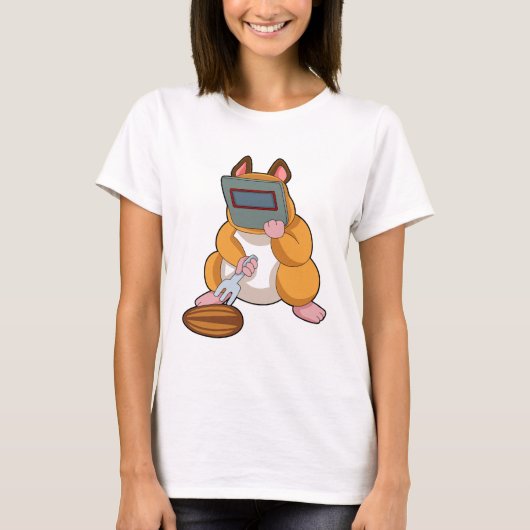 Hamster als Welder.PNG T-shirt (Voorkant)