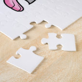 Hamster als wetenschapper met testbuis legpuzzel (Zijkant)