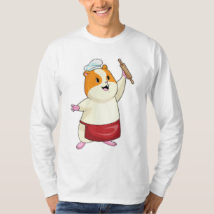 Hamster as Baker with Rolling pin T-shirt